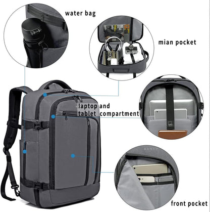 Mens Business Backpack for Work, Computer Backpacks Fits for 17.3 Inch Notebook,Convertible Weekend Backpack Briefcase for Traveling