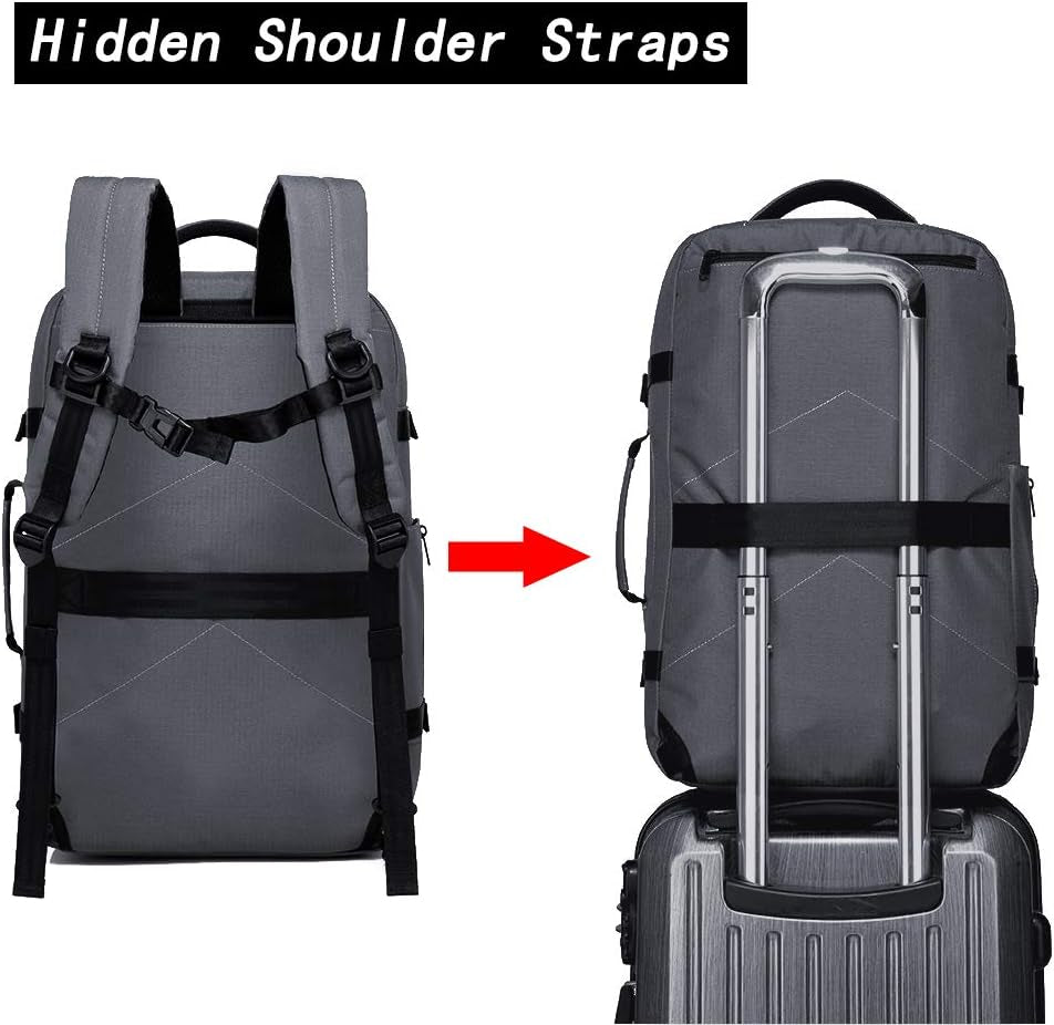 Mens Business Backpack for Work, Computer Backpacks Fits for 17.3 Inch Notebook,Convertible Weekend Backpack Briefcase for Traveling