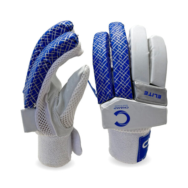CHAMP JUNIOR ELITE BATTING GLOVES - R BLUE/WHITE EXTRA SMALL RIGHT HAND