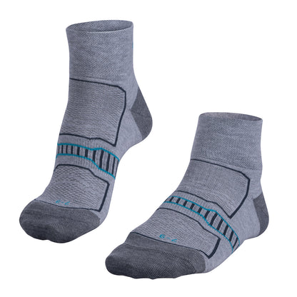 [8176-0339-09-10] Falke Golf Socks | Ultralight Anklet (Grey, 4 to 6)