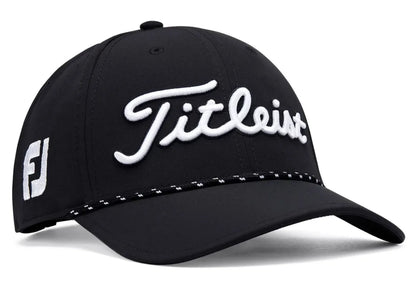 [HOS-1789] Titleist Golf Cap | Tour Breezer (Black/White, 2023)