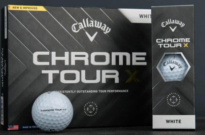 Callaway Golf Balls | Chrome Tour X 2024 (Yellow/Sleeve, 2026)