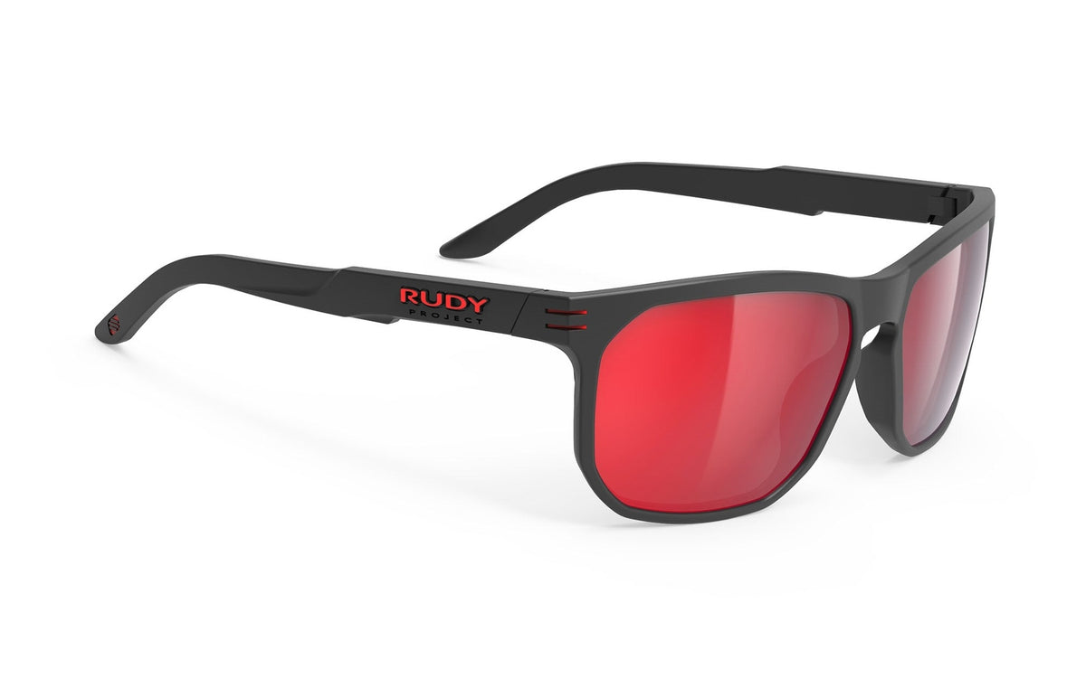 [SP136206-0001] Rudy Project Sunglasses | SOUNDRISE (Soundrise Black Matte- Polar 3FX HDR Multilaser Red)