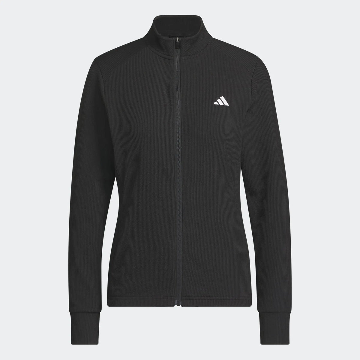 Adidas Womens Golf Jersey | Performance Texture Full Zip | Black