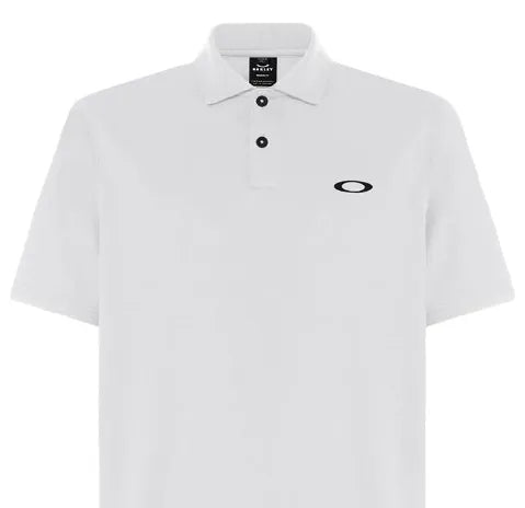 Oakley Mens Golf Shirt | Iconic SS Polo | White