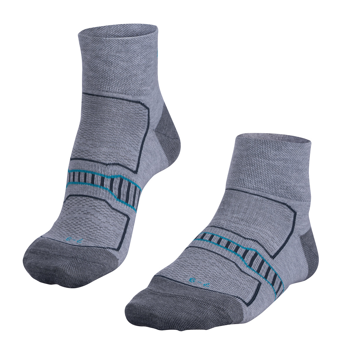 [8176-0339-10-10] Falke Golf Socks | Ultralight Anklet (Grey, 7 to 9)