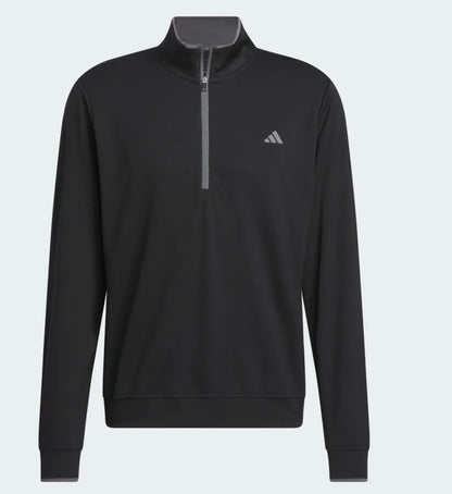 Adidas Mens Golf Pullovers | Lightweight 1-4 Zip | Black