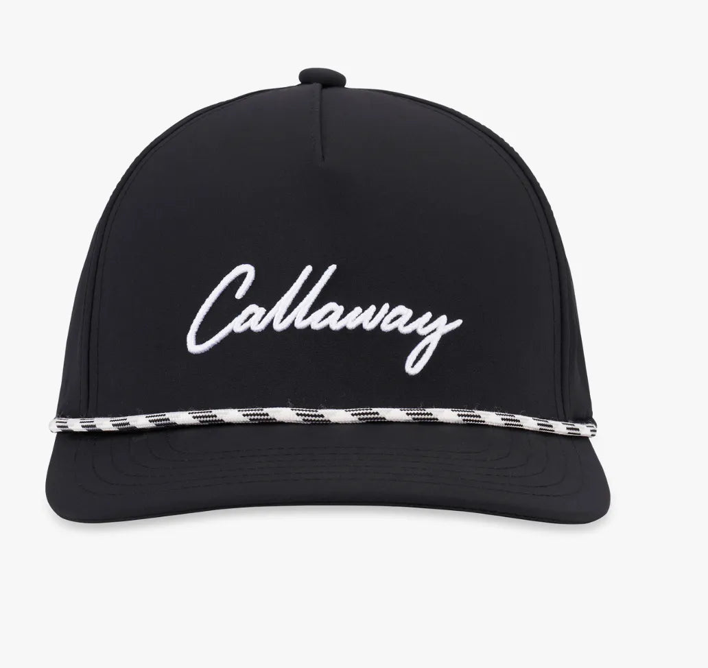 Callaway Mens Golf Cap | Birdie Rope | Black