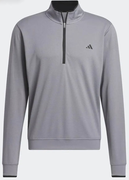 Adidas Mens Golf Jersey | Lightweight 1-4 Zip | Grey