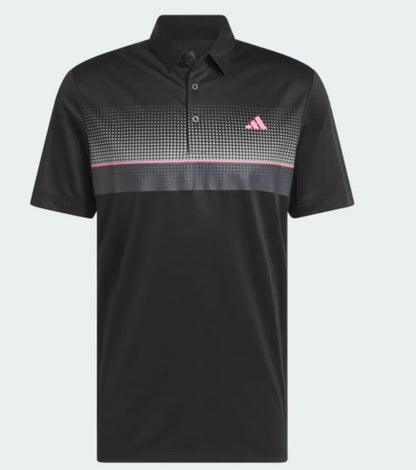 Adidas Mens Golf Shirt | Performance Allover Print Polo