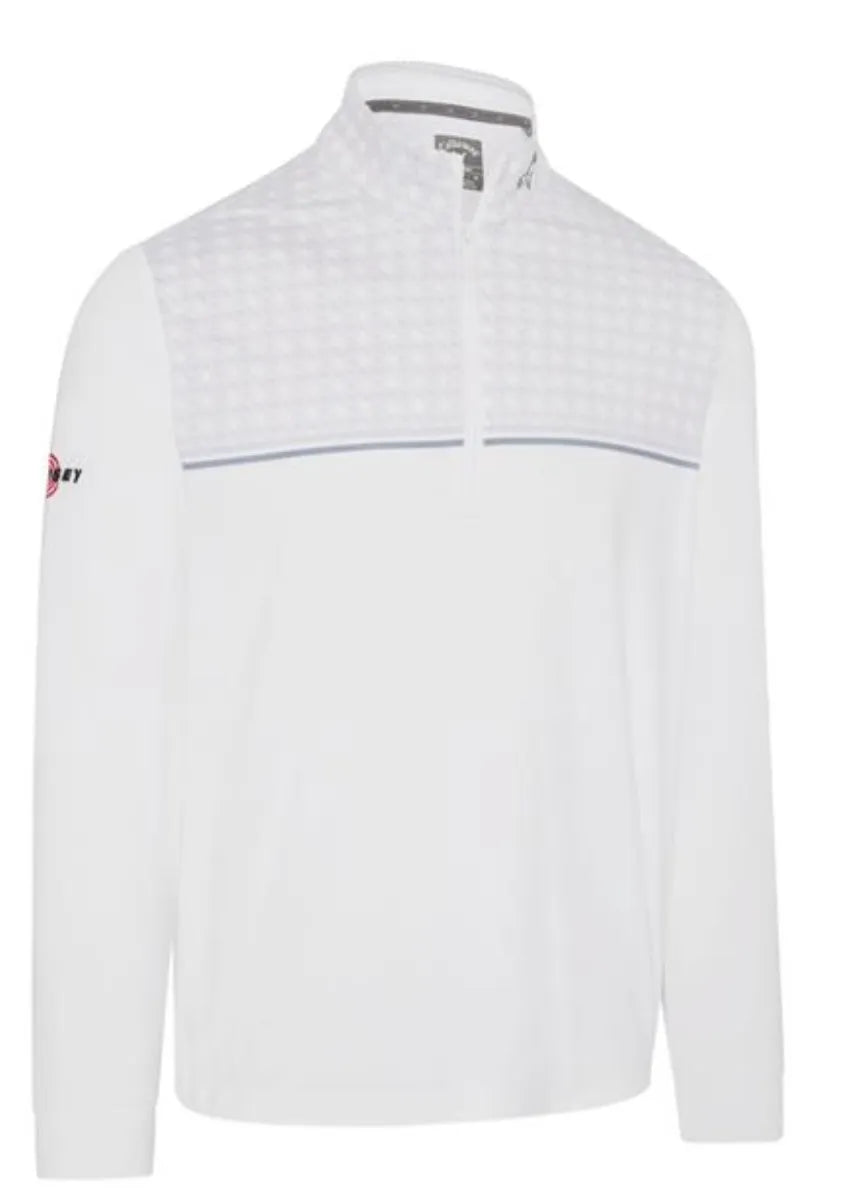Callaway Men's Golf Midlayer | Odyssey Printed | White-Grey