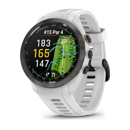 [0100274610] Garmin Golf Watch | Approach S70 (42mm Black Bezel White)