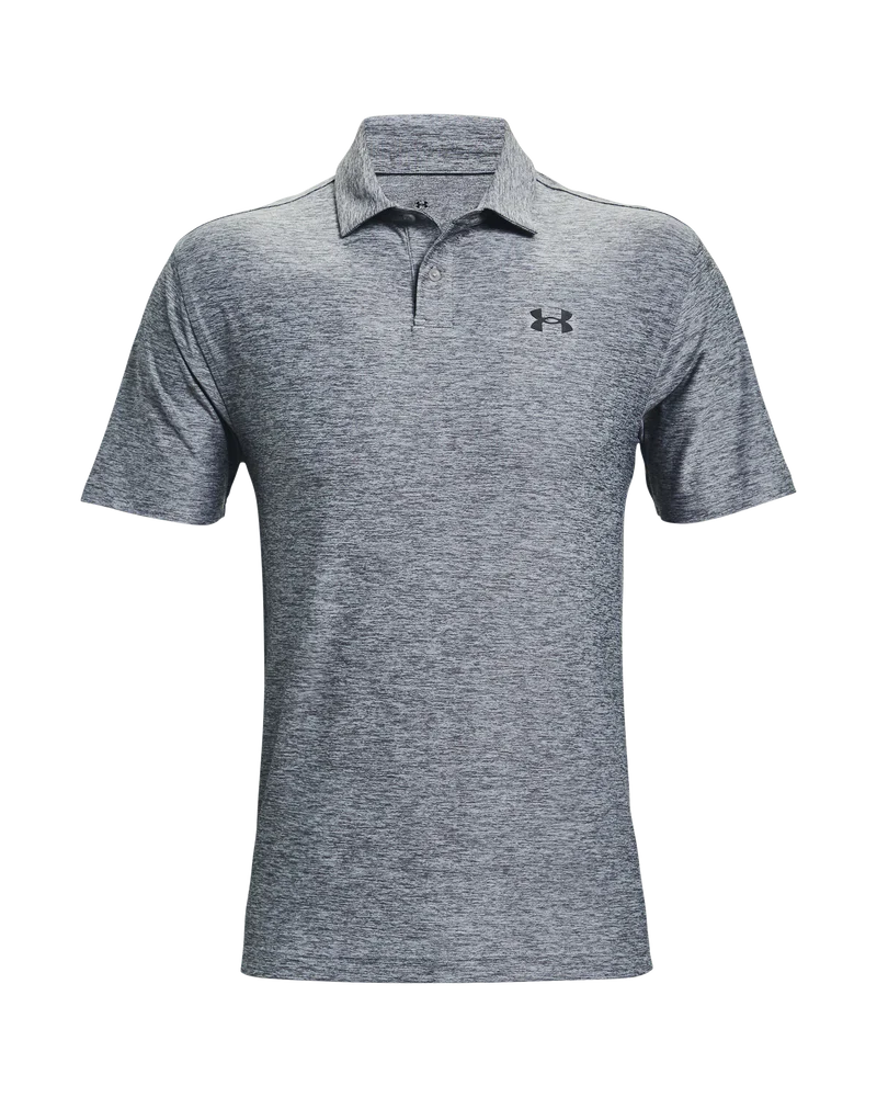 [1368122035M] Under Armour Mens Golf Shirt | T2G Polo (Grey, M)