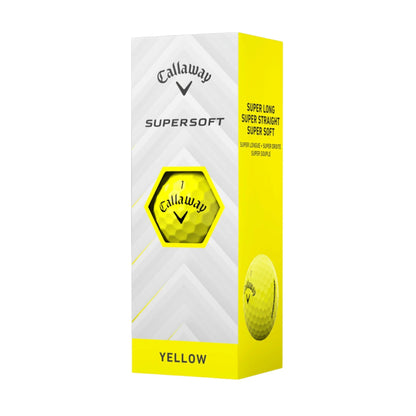 [3001138G] Callaway Golf Balls | Supersoft 25 (Yellow/Sleeve)