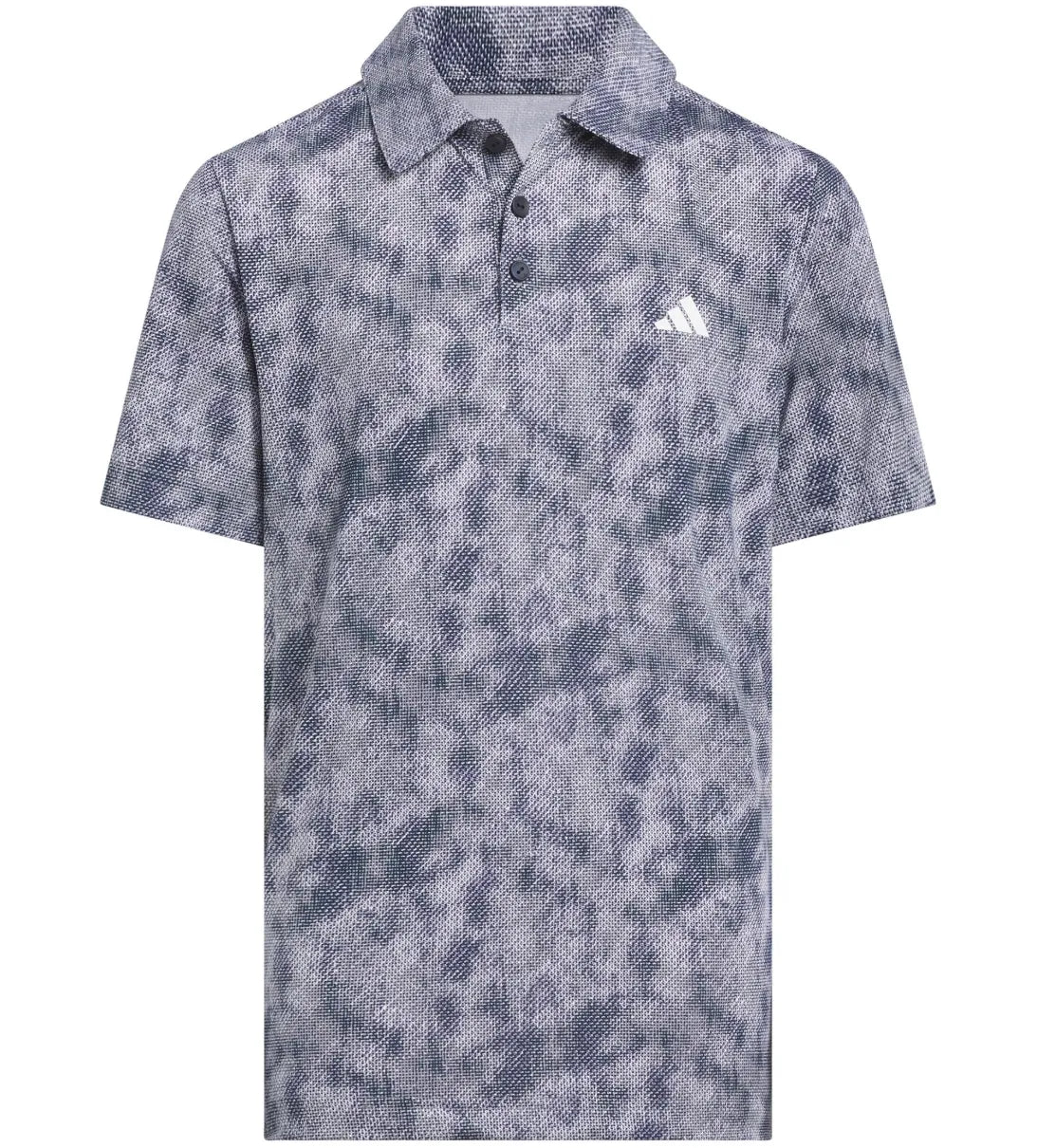 Adidas Junior Boys Golf Shirt | Textured Polo | Navy