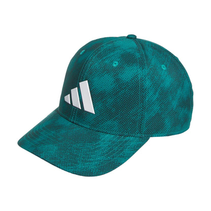 [JL7925] Adidas Mens Golf Cap | Tour Print Snapback d0 (Pure Teal)