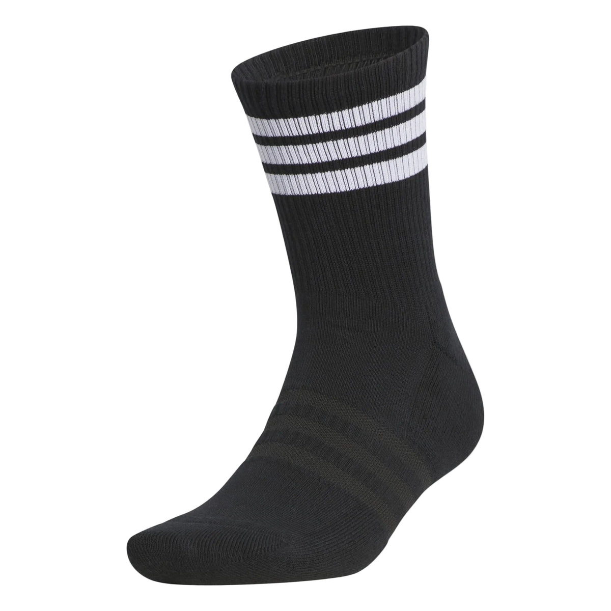 [JI7415811] Adidas Golf Socks | Half-Crew 3-Stripes | Black (8 to 11)