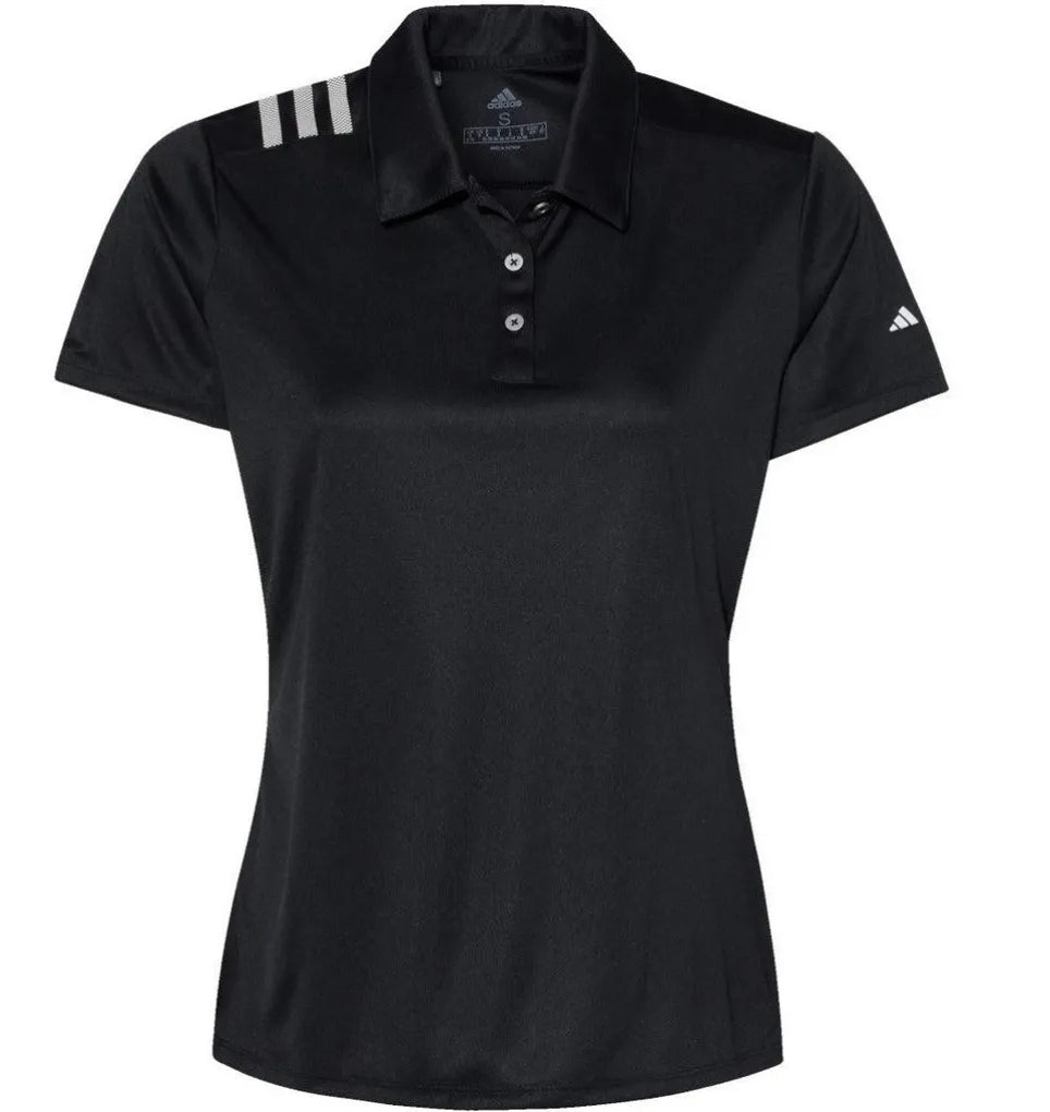 Adidas Womens Golf Shirt | 3 Stripe Club Polo