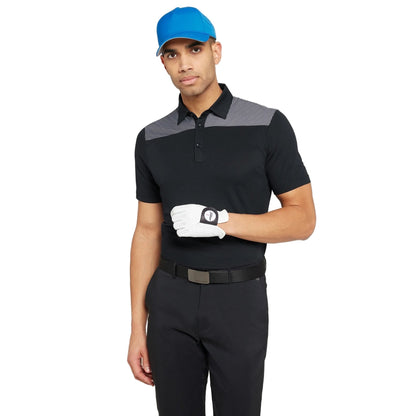 Galvin Green Mens Golf Shirt | Miran | Black-Moonlight Blue (S)