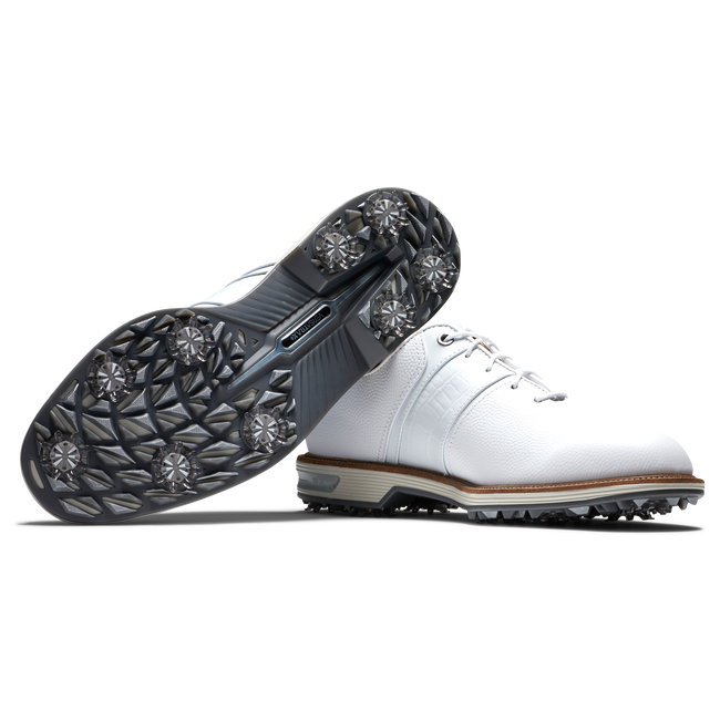 [53908110W] Footjoy Mens Golf Shoes | Premiere Series Packard 29 (White, 10)