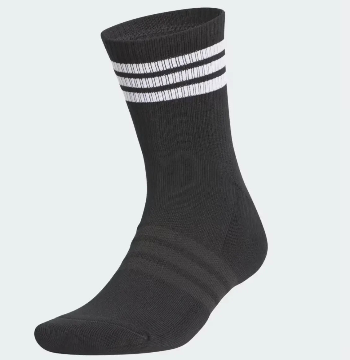 Adidas Golf Socks | Half Crew 3 Stripe | Black-White