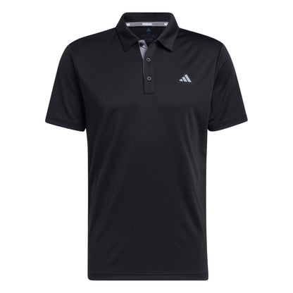 [IA54462XL] Adidas Mens Golf Shirt | Drive Polo | Black (2XL)