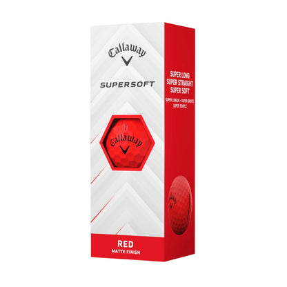[642846212-2] Callaway Golf Balls | Supersoft 25 (Red -Sleeve)