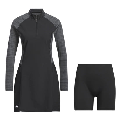 [IP4303L] Adidas Womens Golf Dress | Long Sleeve | Black-Grey (L)