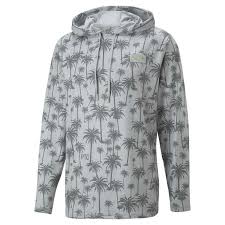 MEN'S PUMA PTC LIGHTWEIGHT PALM HOODIE HIGH RISE - QUIET SHADE