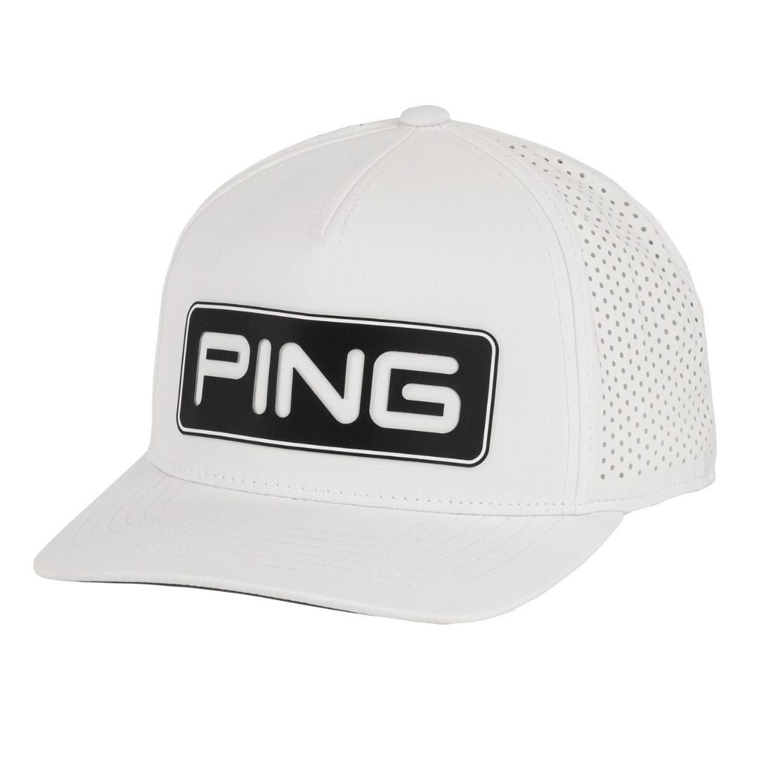 Ping Golf-ის ქუდი | სავენტილაციო Delta (ტური) | თეთრი/შავი