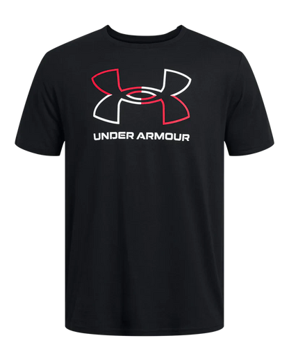 Under Armour Men`s Golf Shirt | Foundation Update SS | Black/Red/White