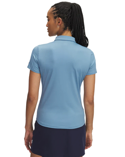 Under Armour Women's Golf Shirt | Polo Playoff SS | Blue Smoke