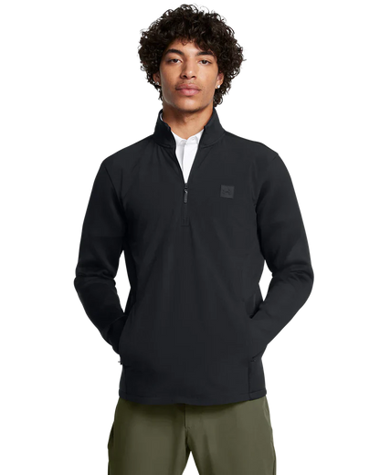 Under Armour Men's Golf Jacket | Drive Pro Storm | Hybrid Half Zip | Black