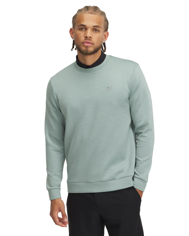 Under Armour Men's Golf Jersey | Midlayer Crew | Sage