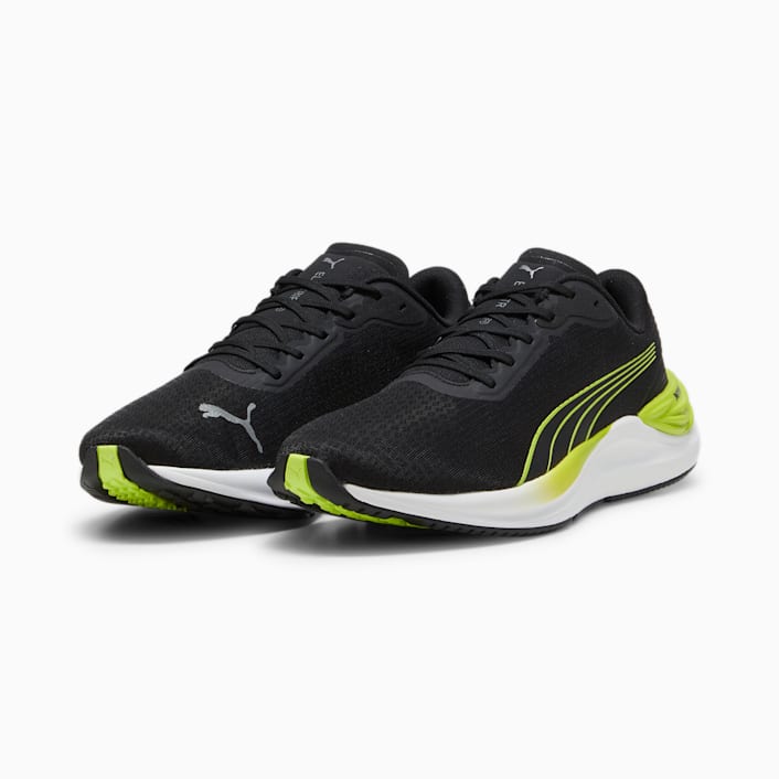 MEN'S PUMA ELECTRIFY NITRO 3 ROAD RUNNING SHOES - BLACK