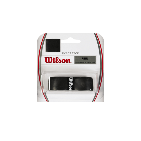 WILSON EXACT TACK FEEL SQUASH REPLACEMENT GRIP - BLACK